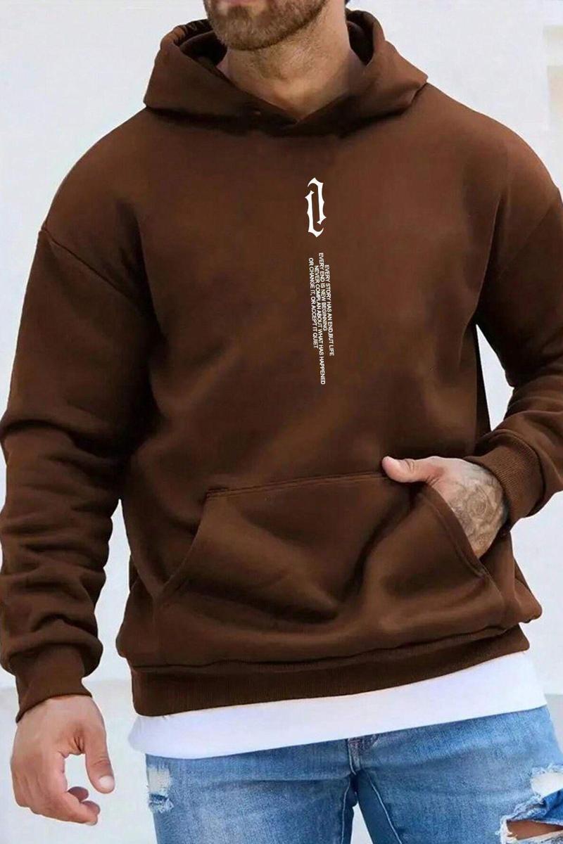 Erkek Aleman Rapero Baskılı Oversize Sweatshirt