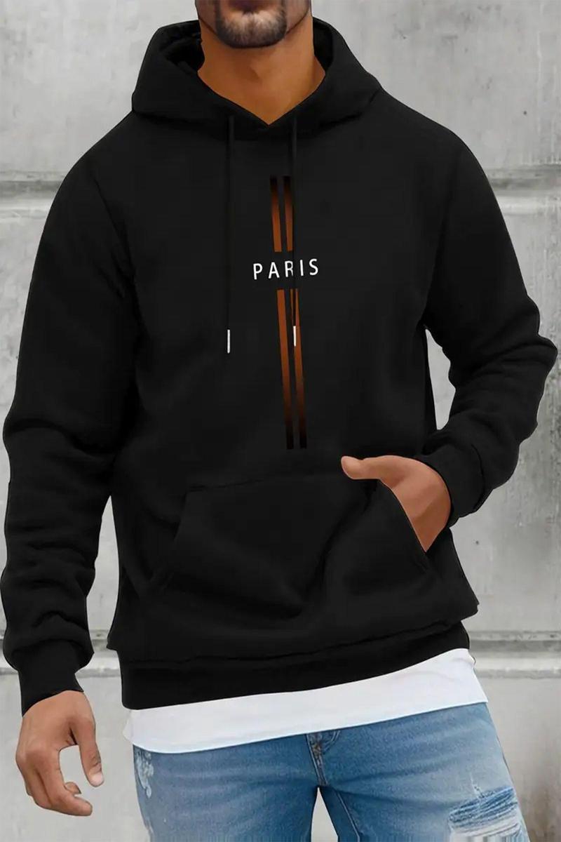 Paris Baskılı  Pamuklu Oversize Sweatshirt