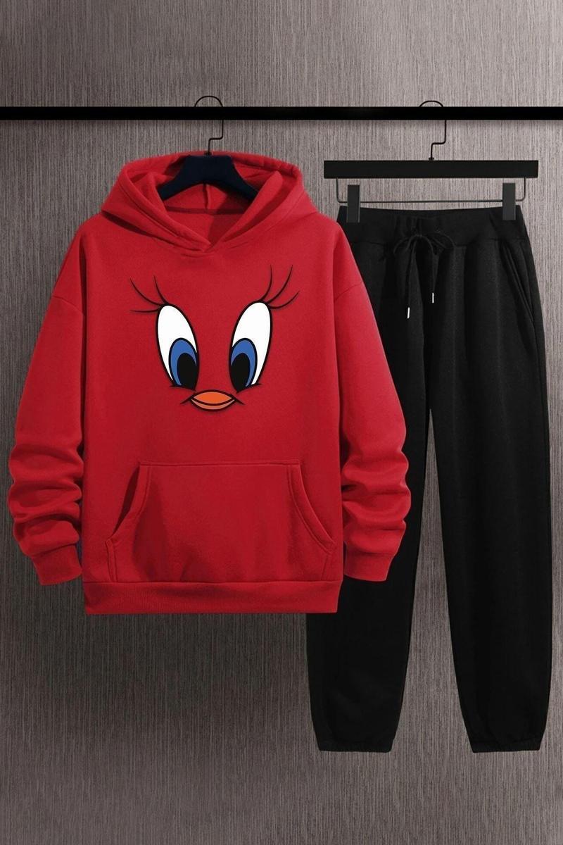 Unisex Tweety Baskılı Eşofman Takımı