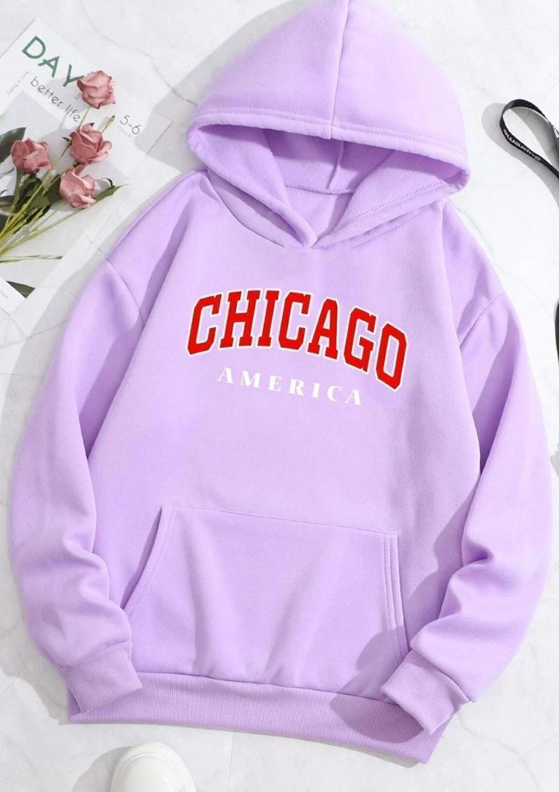 Chiago Baskılı Sweatshirt