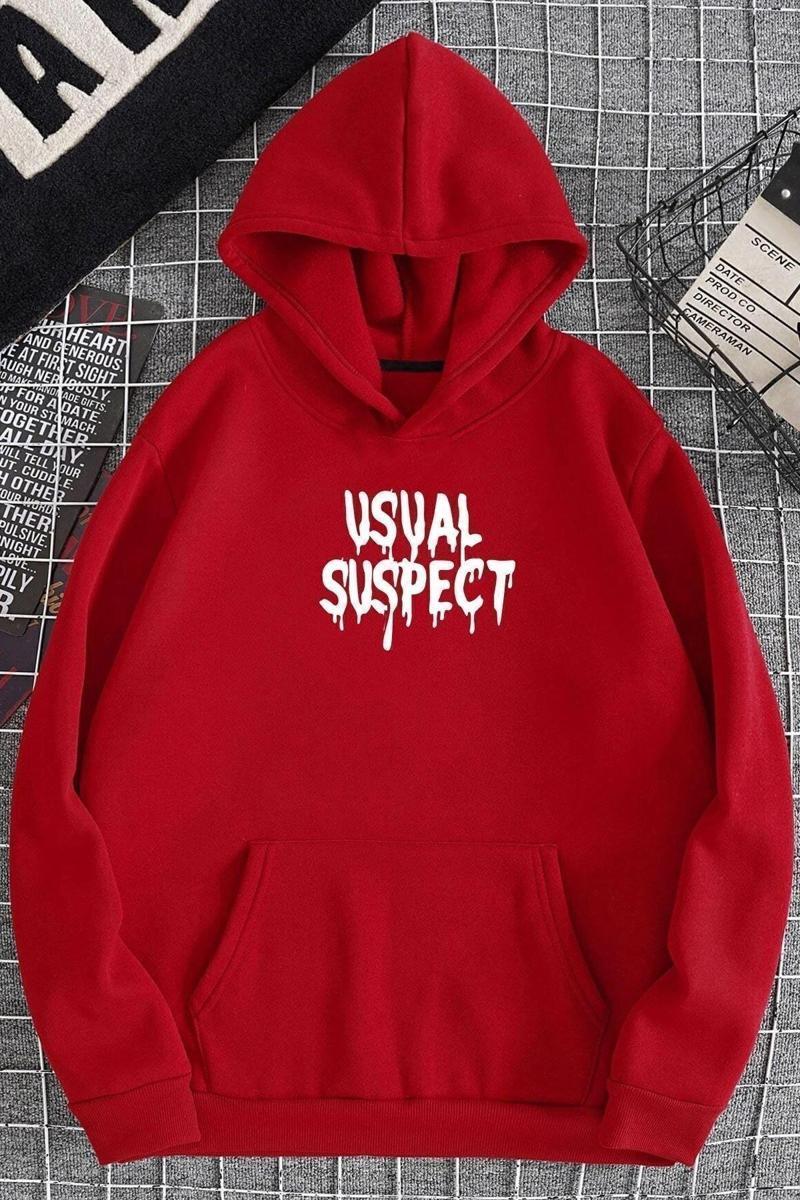 Unisex Suspect Baskılı Sweatshirt