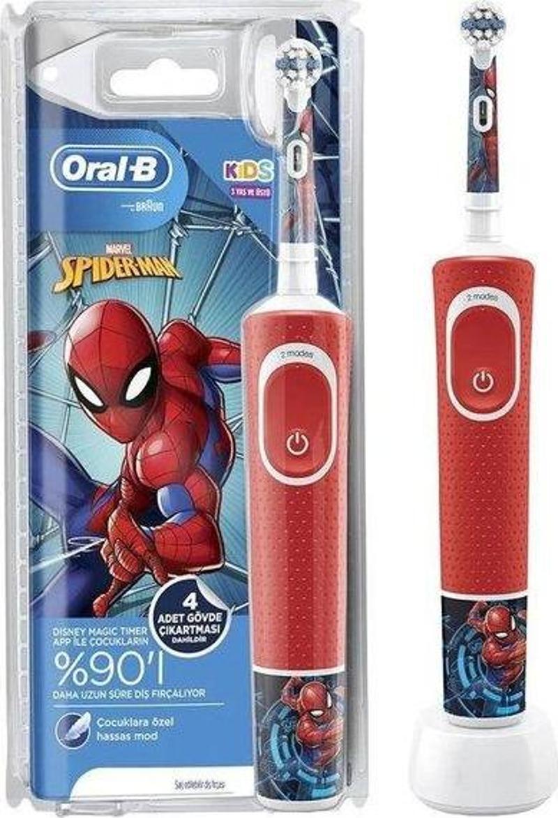 Oral-B D100 Spiderman Özel Seri Çocuklar İçin Şarj Edilebilir Diş Fırçası