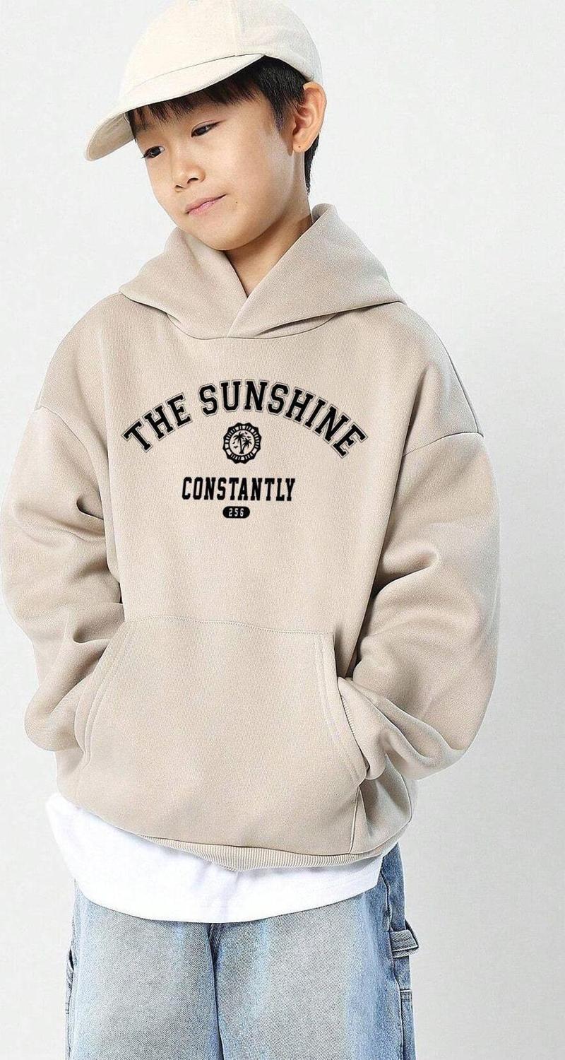 The Sunshine Baskılı Erkek - Kız Çocuk Rahat Kalıp Sweatshirt