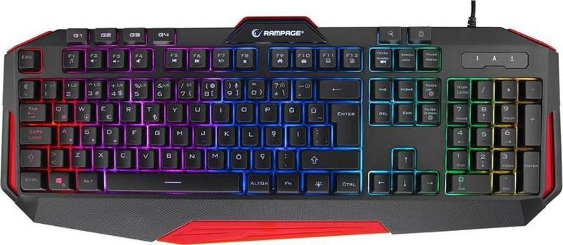 KB-RX7 ALPOR PRO Siyah USB RGB Aydınlatmalı Q Gaming Oyuncu Klavyesi