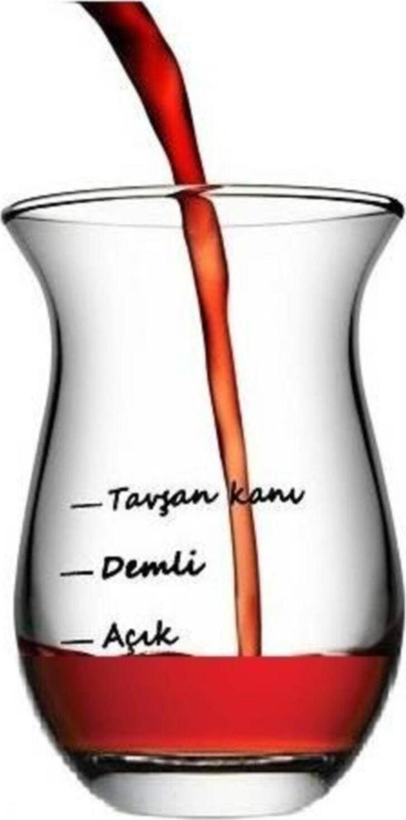 Çay Bardağı 6 Lı Çayımın Demi 175 CC