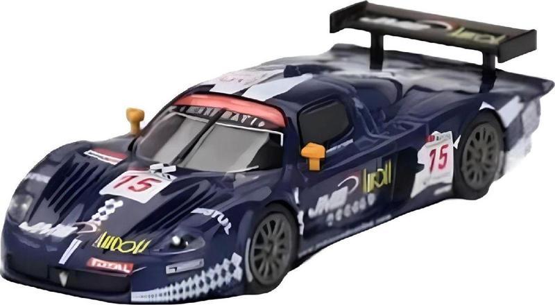 1:64 Diecast Maserati MC12 Competizione JMB Racing #15 2008 FIA 24Hr of SPA Mini GT Model Araba