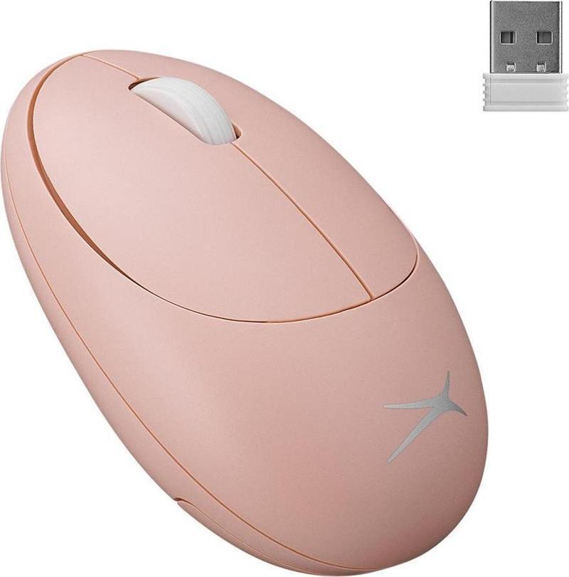 ALBM7335 Pembe 2.4GHz USB 1200DPI Alkalin Pilli Kablosuz Mouse