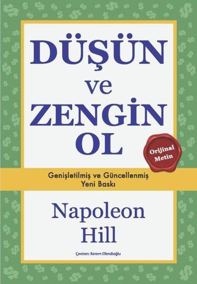 Düşün ve Zengin Ol - Genişletilmiş ve Güncellenmiş Baskı