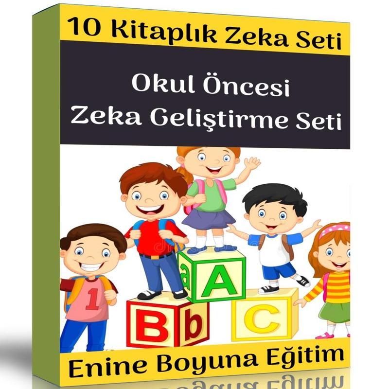 Okul Öncesi Zeka Geliştirme Seti (10 Fasikül Kitap) - Enine Boyuna Eğitim