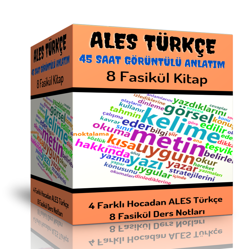 Ales Türkçe Görüntülü Eğitim Seti (45 Saat Anlatım Ve 8 Fasikül Kitap) - Enine Boyuna Eğitim