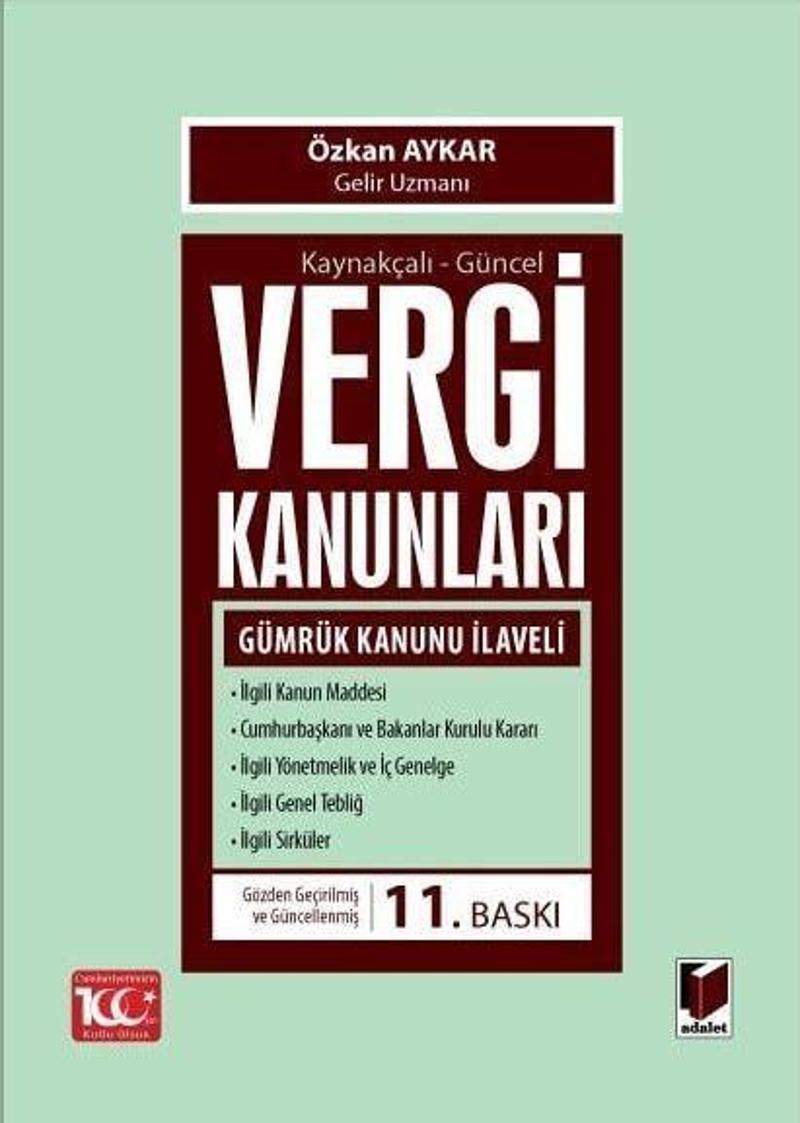 Kaynakçalı-Güncel Vergi Kanunları