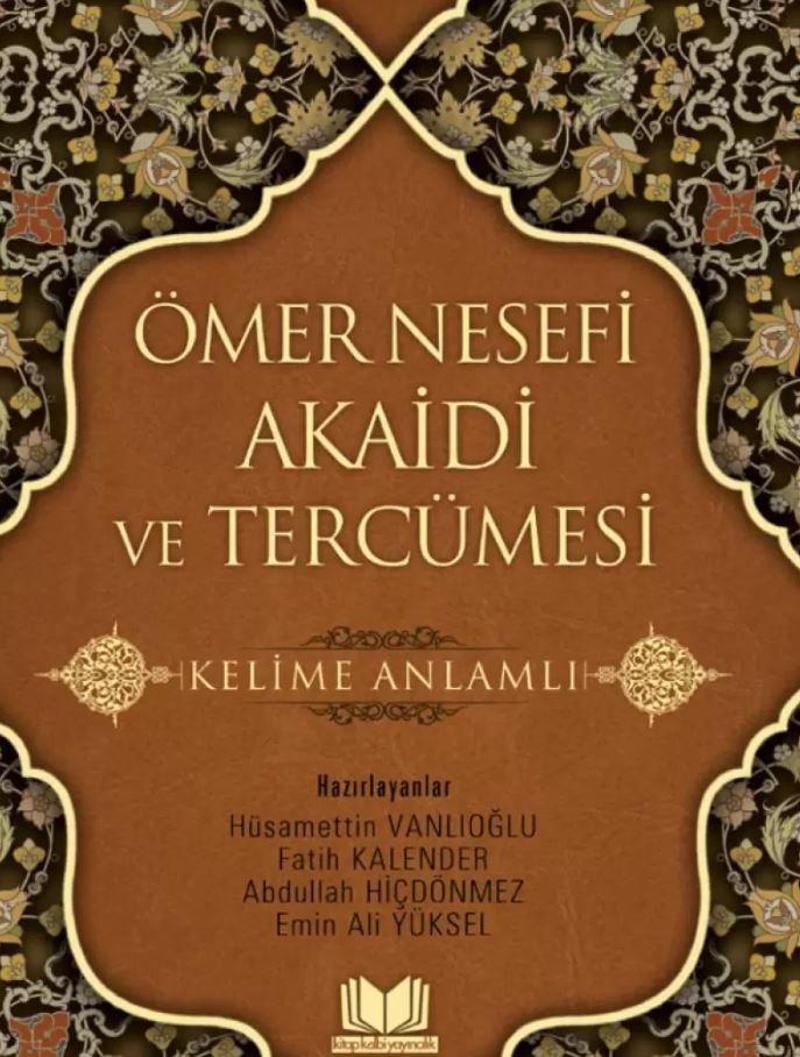 Ömer Nesefi Akaidi Kelime Anlamlı Heyet