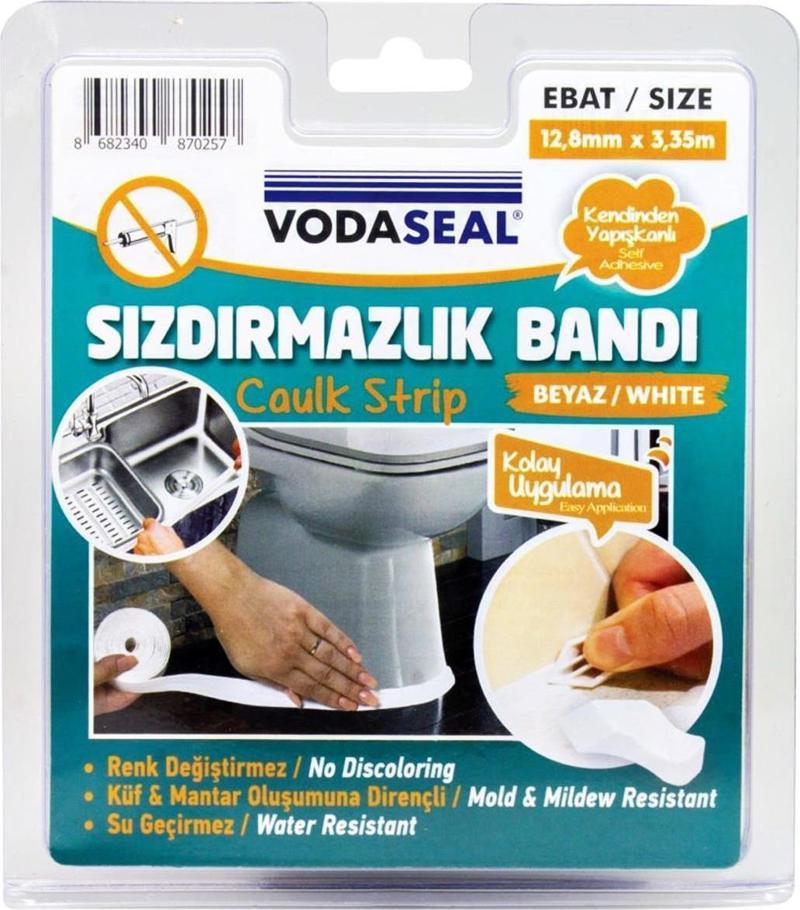 Klozet ve Evye Sızdırmazlık Bantı Bandı 12,8 mm*3,35 mt