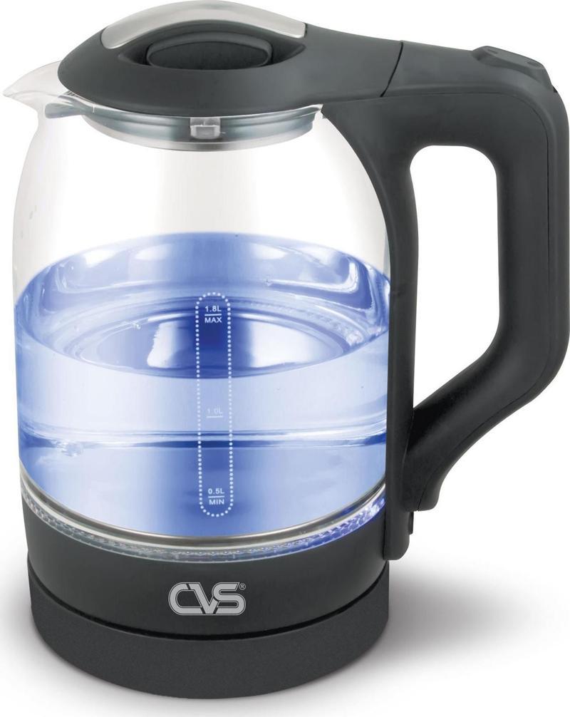 DN 9312 Yaşam Cam Su Isıtıcı Kettle Siyah