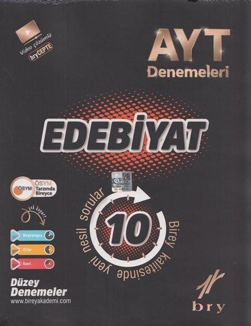 Birey AYT Edebiyat 10 Li Denemeleri Birey Yayınları