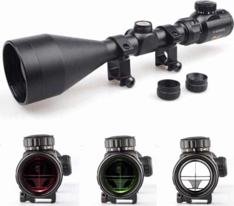 Tr- 3-9X56Eg Tüfek Dürbünü Çift Işık Kırmızı, Yeşil Kaynaklı Zoomlu