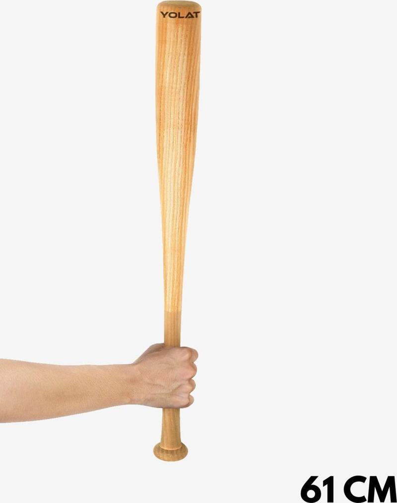 Beyzbol Sopası 61 Cm Dişbudak Ağacından Kırılmaz Bezbol Sopası