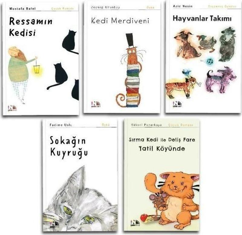 Nesin Yayınevi Kedili Kitaplar Seti