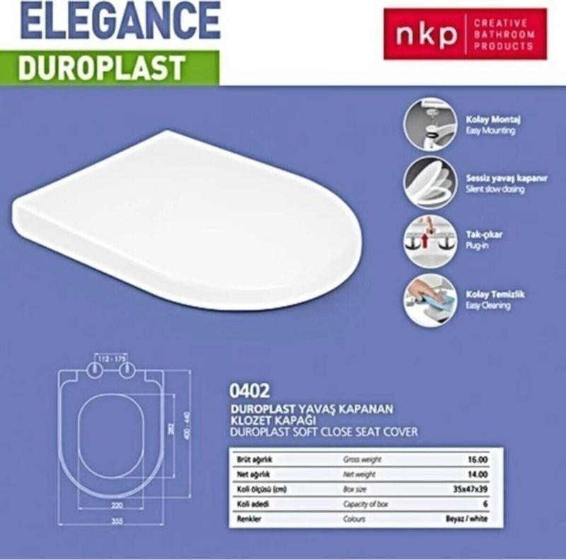 NKP ELEGANCE YAVAŞ KLOZET KAPAĞI 0402
