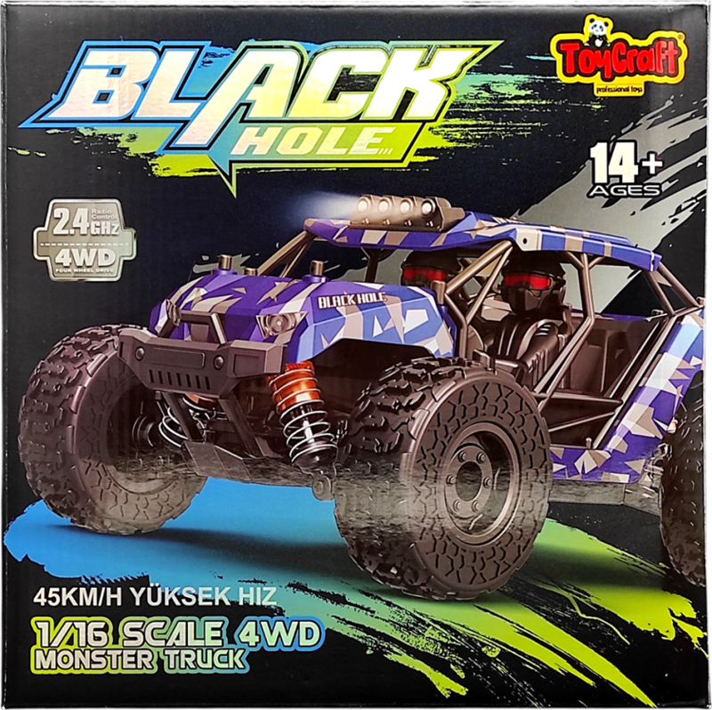 Toycraft Black Hole 45 KM/H 1:16 Elektrikli Servo Motor Spor Arazi Araç HS18322-HS18324