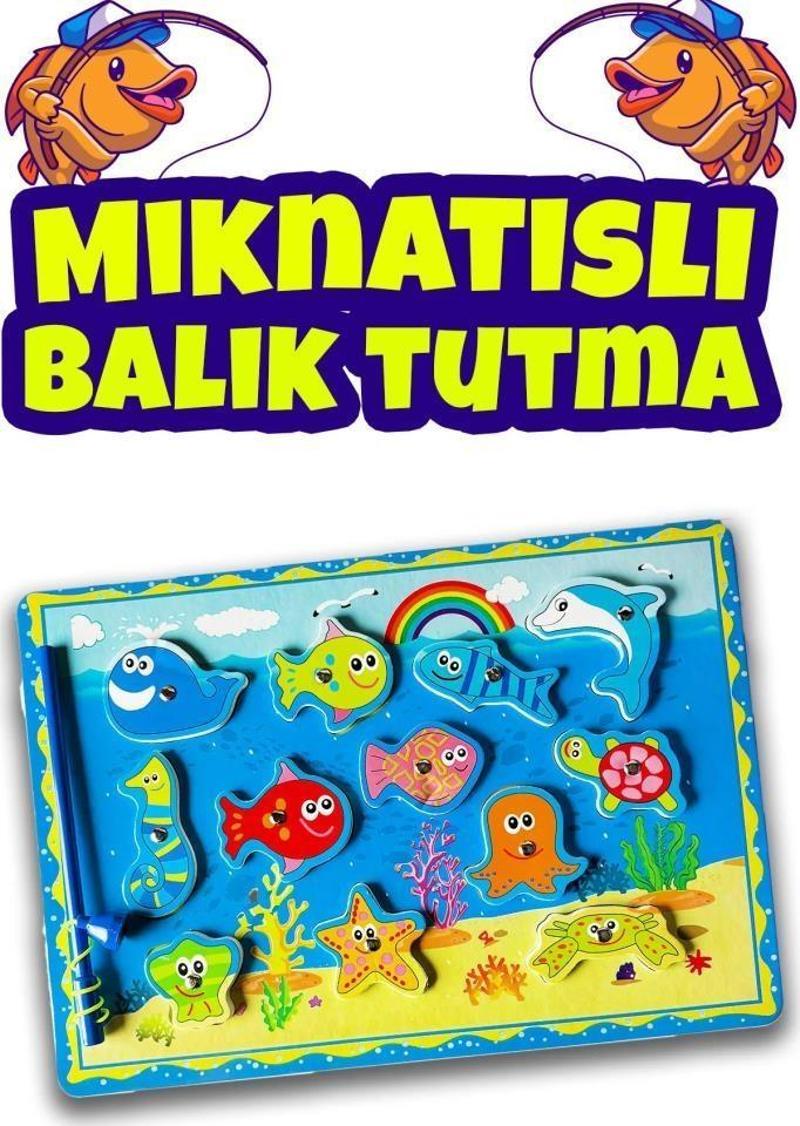 Kidsan Mıknatıslı Balık Tutma Puzzle  Oyunu