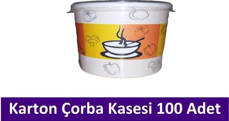 Fashon Kapaklı Karton Çorba Kasesi 16 Oz 100 Adet