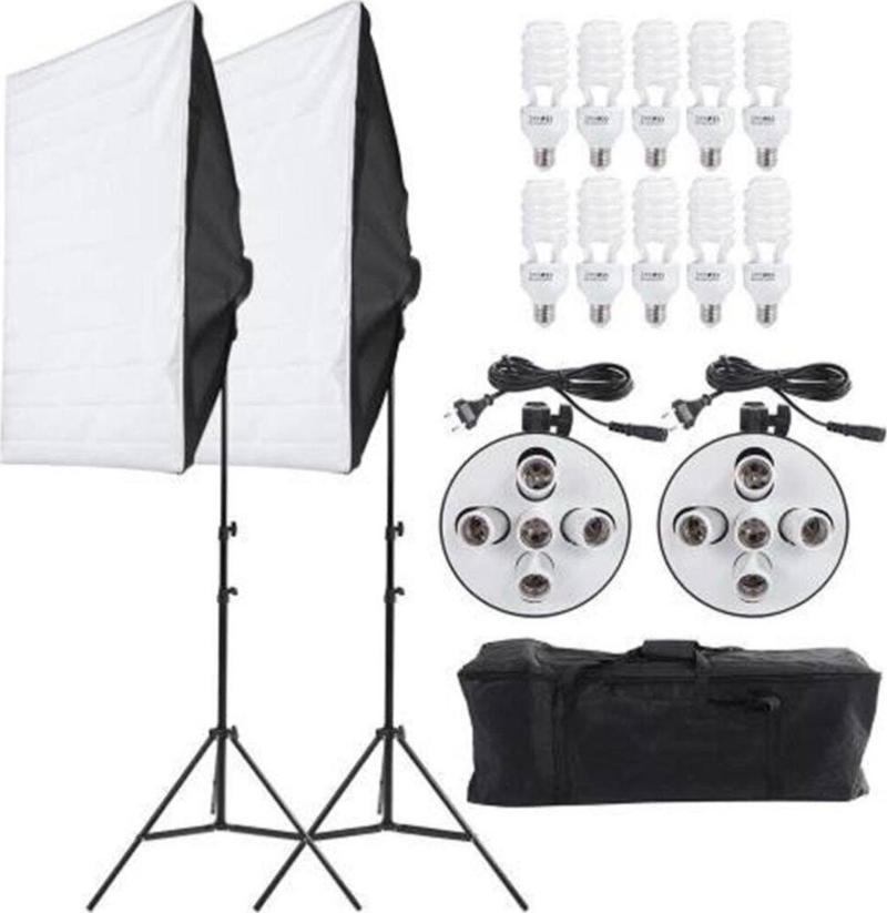 Youtube 5 Duylu 50X70 Softbox Fotoğraf Ve Video 2 Li Set