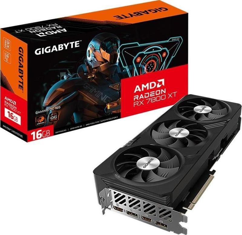 GIGABYTE Radeon RX 7800 XT GAMING OC 16G 16GB GDDR6 256Bit GV-R78XTGAMING OC-16GD AMD Ekran Kartı