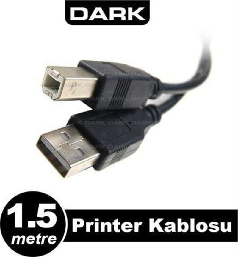 1,5m USB2.0 Standart Yazıcı Kablosu