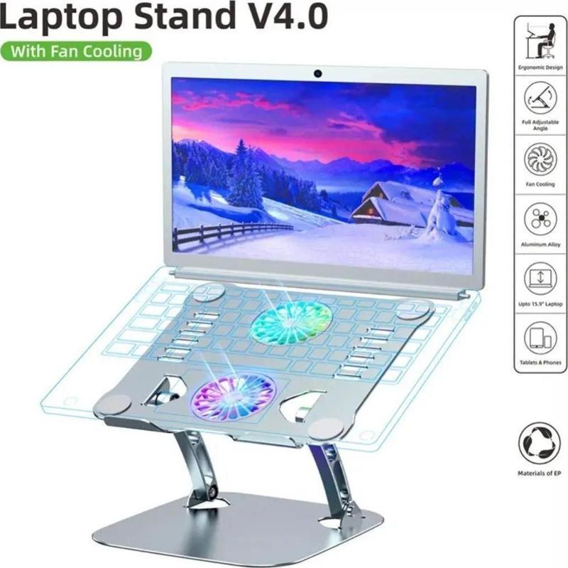 Laptop Stand V4.0 Işikli Fanli Laptop Stand ZR523 TdrTR