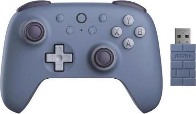 Ultimate 2C Kablosuz 2.4G Oyun Kolu PC Android Hall Effect Joystick Blueberry Koyu Mavi