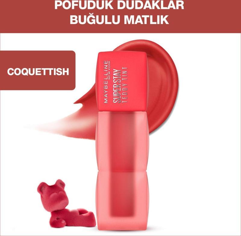 Super Stay Teddy Tint Uzun Süre Kalıcı Likit Mat Tint 30 Coquettish