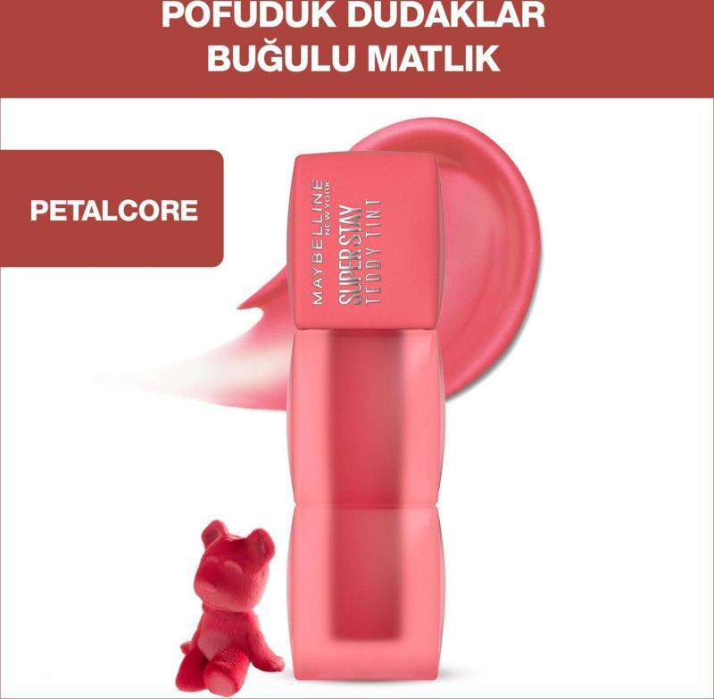 Super Stay Teddy Tint Uzun Süre Kalıcı Likit Mat Tint 40 Petalcore