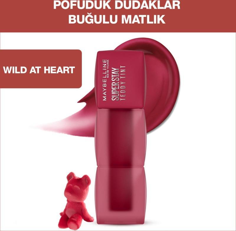 Super Stay Teddy Tint Uzun Süre Kalıcı Likit Mat Tint 50 Wild at Heart