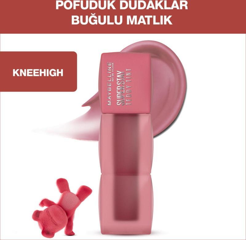 Super Stay Teddy Tint Uzun Süre Kalıcı Likit Mat Tint 55 Knee High