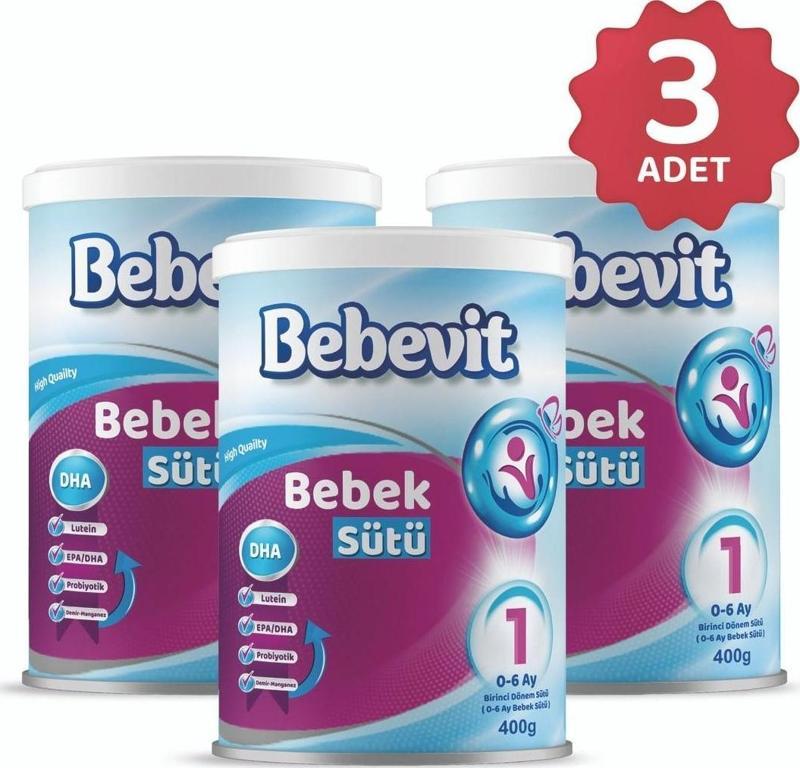 1 Bebek Devam Sütü 400 gr x 3 Adet