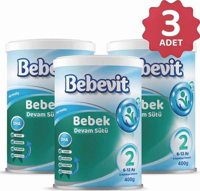 2 Bebek Devam Sütü 400 gr x 3 Adet