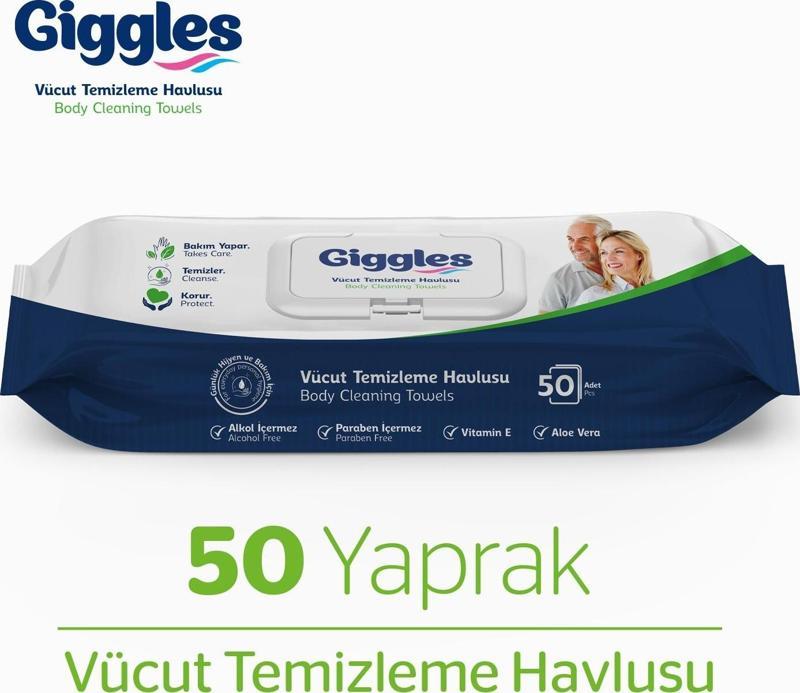 Vücut Temizleme Havlusu 50 li x 3 Adet