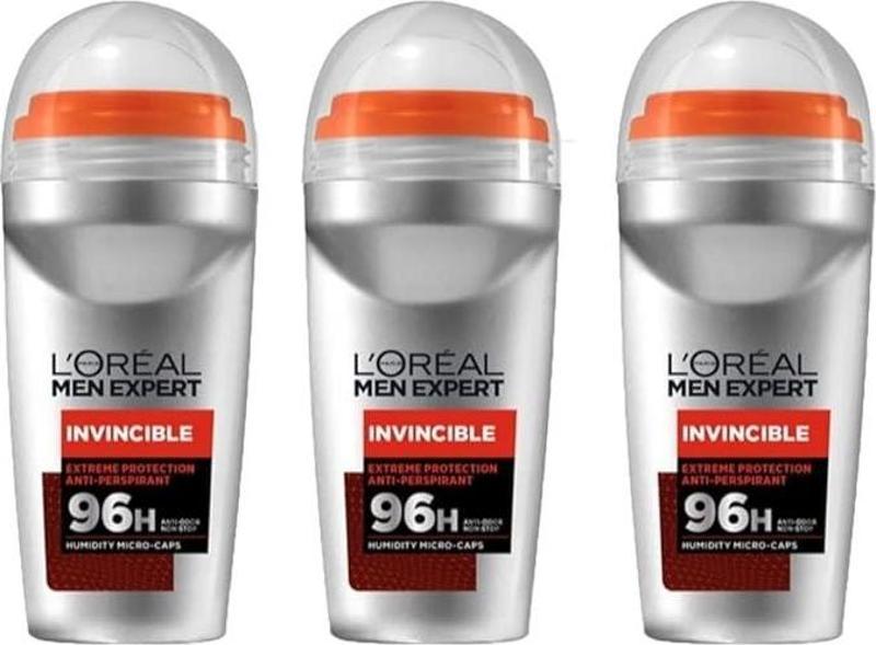 Loreal Paris Men Expert Invincible Anti Erkek Roll On 50 ml x 3 Adet