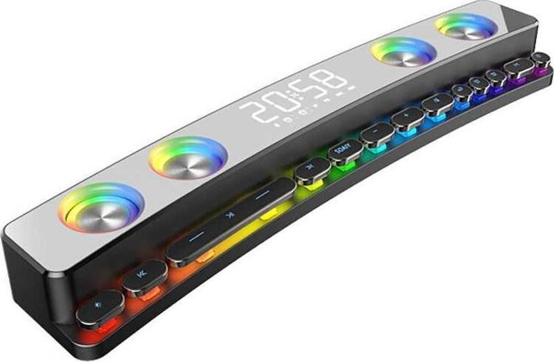 Sh39 Kablosuz Bluetooth Gaming Hoparlör RGB Oyuncu Hoparlörü Dijital Gösterge & Mekanik Tuşlu