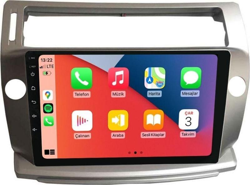 MTC 432 Serisi Citroen C4 2005-2012 Model Uyumlu 4GB Ram 64GB Hafıza Carplay Android Auto Destekli Multimedya Navigasyonlu Teyp