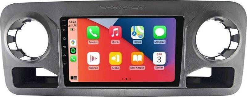 MTC-432 Serisi Mercedes Sprinter 2019-2024 Model Uyumlu 4GB Ram 64GB Hafıza Carplay Android Auto Destekli Multimedya Navigasyonlu Teyp