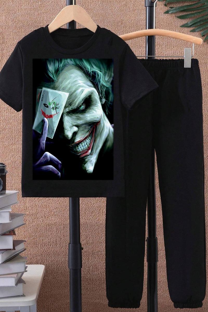 Çocuk Joker Baskılı Alt - Üst Eşofman Takımı