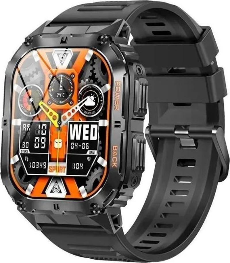 Watch Ultra 3 Amoled Ekran WaterProof 3 Kordonlu Akıllı Saat Titanyum Grey