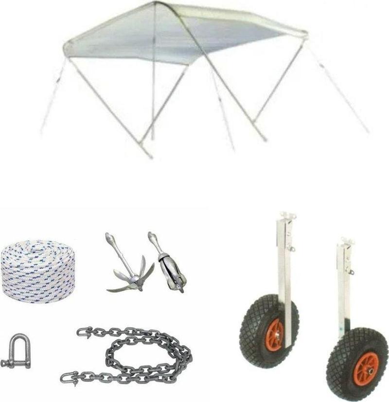 Şişme Bot Aksesuarları (Tente + Çapa Set + Tekerlek)