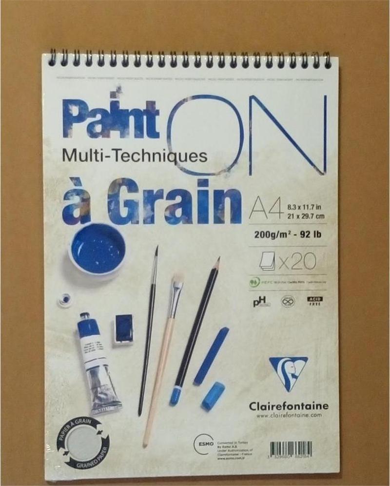 Paint-On A Grain A-4 Cm Çizim Blok 200 Gr 20 Yaprak Resim Pd966218