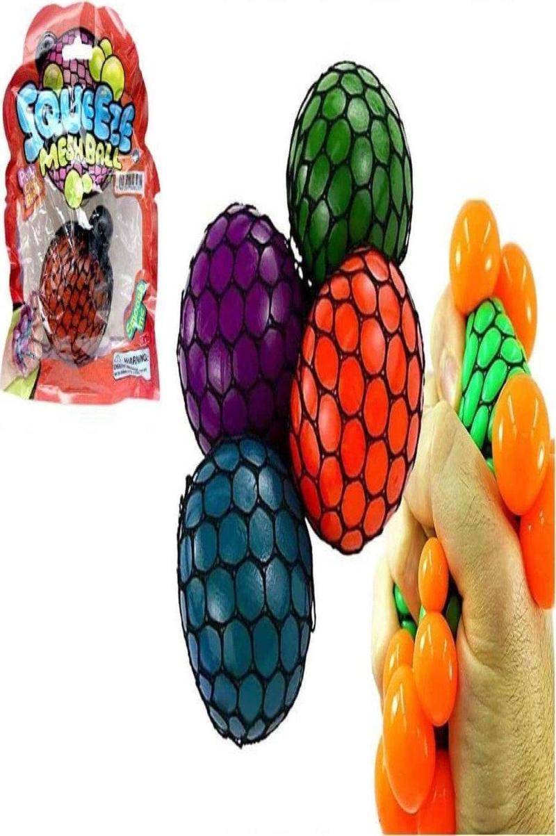 Squeeze Mesh Ball ST-006 (Karışık Renk 1 Adet)