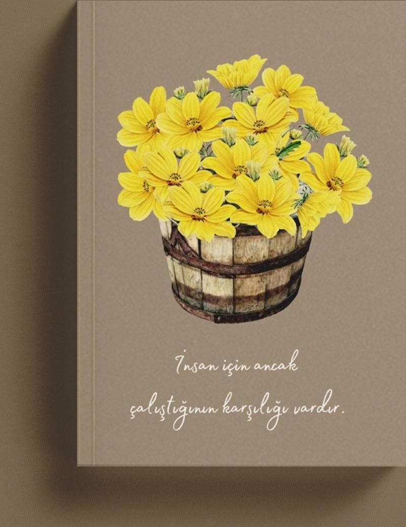 İnsan İçin Ancak Çalıştığının Karşılığı Vardır İslami Defter (Ayet Hadisli)