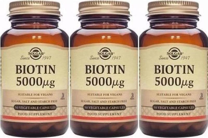 Biotin 5000 Mcg 50 Kapsül 3 Adet