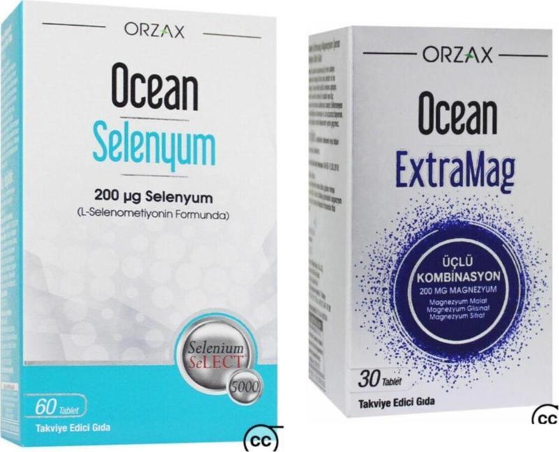 Selenyum 200 Mcg 60 Tablet + Extramag Üçlü Kombinasyon 30 Tablet